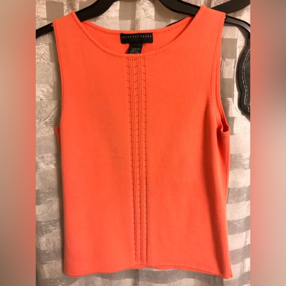 Geoffrey Beene Vibrant Coral Tank Top - Picture 2 of 5